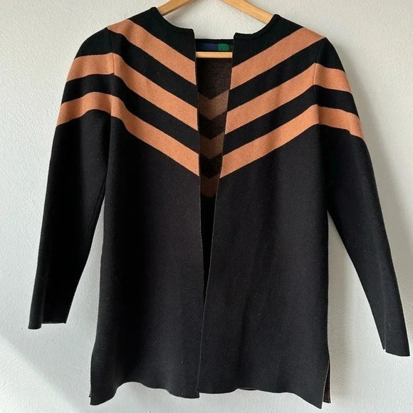Ava Black & Tan Cardigan - Picture 3 of 9
